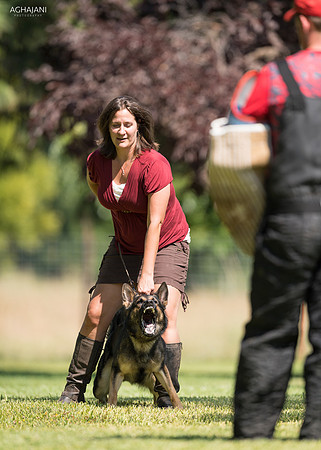 "Ferox" with owner Carissa Kuehn from photo shoot in Lincoln, CA