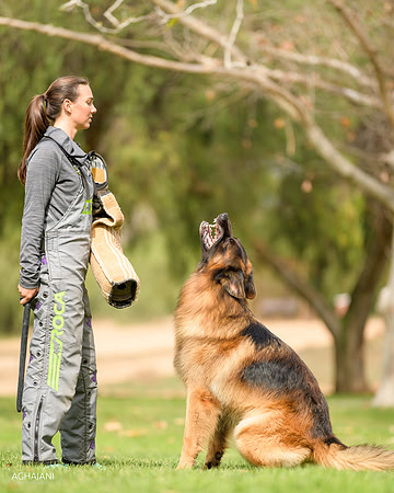 "Fara" with helper Jessica Vampola during photo shoot for Patty Yocum in Escondido, CA